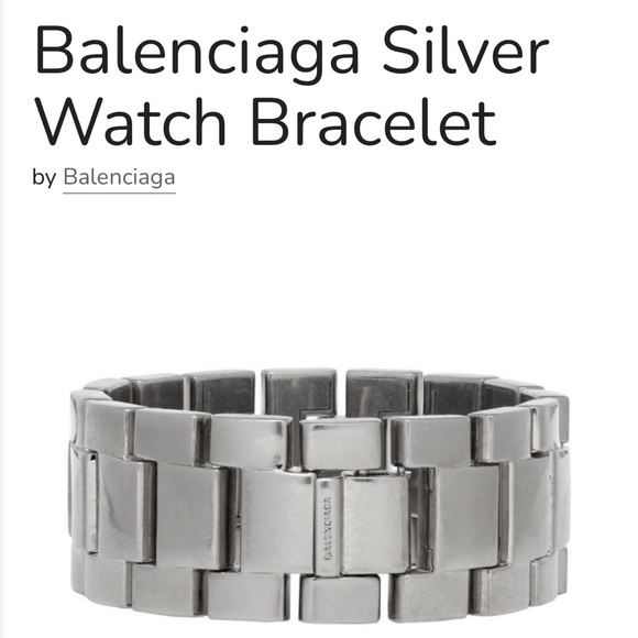 balenciaga watch bracelet “silver “ - Picture 1 of 10